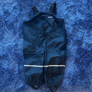 Patagonia Baby Navy Blue Rain Overalls